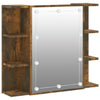 Stella Homewares Mirror Cabinet with LED Smoked Oak 70x16.5x60 cm