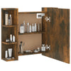 Stella Homewares Mirror Cabinet with LED Smoked Oak 70x16.5x60 cm