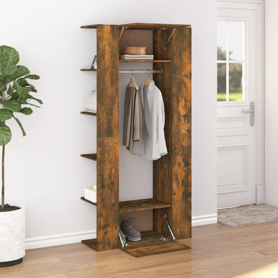 Stella Homewares Hallway Cabinets 2 pcs Smoked Oak Engineered Wood