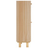 Stella Homewares Shoe Cabinet Brown 52x25x80 cm Engineered Wood and Natural Rattan