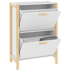 Stella Homewares Shoe Cabinet White 57.5x33x80 cm Engineered Wood