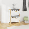 Stella Homewares Shoe Cabinet White 57.5x33x80 cm Engineered Wood