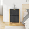 Stella Homewares Shoe Cabinet Black 57.5x33x80 cm Engineered Wood