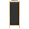 Stella Homewares Shoe Cabinet Black 57.5x33x80 cm Engineered Wood