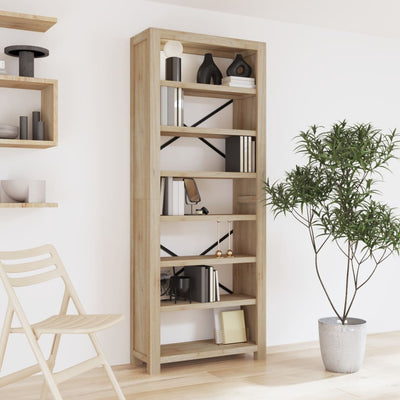Stella Homewares 7-Tier Bookcase 80x30x200 cm Solid Wood Acacia