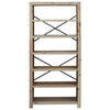 Stella Homewares 6-Tier Bookcase 80x30x170 cm Solid Wood Acacia