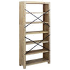 Stella Homewares 6-Tier Bookcase 80x30x170 cm Solid Wood Acacia