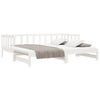 Stella Homewares Pull-out Day Bed without Mattress White 2x(90x190) cm