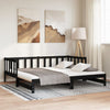 Stella Homewares Pull-out Day Bed without Mattress Black 2x(90x190) cm