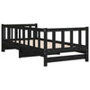 Stella Homewares Pull-out Day Bed without Mattress Black 2x(90x190) cm
