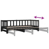 Stella Homewares Pull-out Day Bed without Mattress Black 2x(90x190) cm