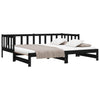 Stella Homewares Pull-out Day Bed without Mattress Black 2x(90x190) cm