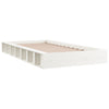 Stella Homewares Bed Frame without Mattress White 135x190 cm Solid Wood