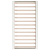 Stella Homewares Bed Frame without Mattress White 135x190 cm Solid Wood