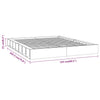 Stella Homewares Bed Frame without Mattress White 135x190 cm Solid Wood