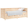 Stella Homewares Day Bed without Mattress 80x200 cm Solid Wood Pine