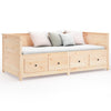 Stella Homewares Day Bed without Mattress 80x200 cm Solid Wood Pine