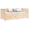 Stella Homewares Day Bed without Mattress 80x200 cm Solid Wood Pine