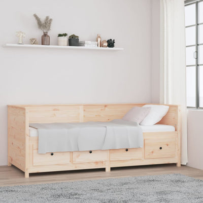 Stella Homewares Day Bed without Mattress 80x200 cm Solid Wood Pine