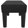Stella Homewares Bench Black 70x30x30 cm Faux Leather