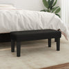Stella Homewares Bench Black 70x30x30 cm Faux Leather