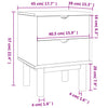Stella Homewares Bedside Cabinet OTTA 45x39x57 cm Solid Wood Pine