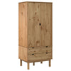 Stella Homewares Wardrobe OTTA 76.5x53x172 cm Solid Wood Pine
