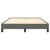 Stella Homewares Bed Frame without Mattress Dark Grey 137x187 cm Double Fabric
