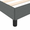 Stella Homewares Bed Frame without Mattress Dark Grey 137x187 cm Double Fabric