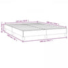 Stella Homewares Bed Frame without Mattress Dark Grey 137x187 cm Double Fabric