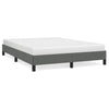 Stella Homewares Bed Frame without Mattress Dark Grey 152x203 cm Queen Fabric