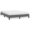 Stella Homewares Bed Frame without Mattress Dark Grey 152x203 cm Queen Fabric