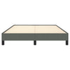 Stella Homewares Bed Frame without Mattress Dark Grey 152x203 cm Queen Fabric