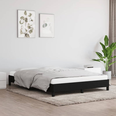 Stella Homewares Bed Frame without Mattress Black 152x203 cm Queen Fabric