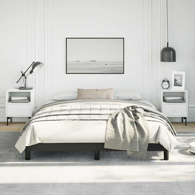 Stella Homewares Bed Frame without Mattress Black 152x203 cm Queen Faux Leather