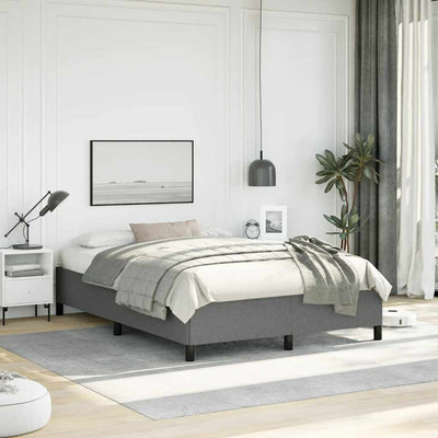 Stella Homewares Bed Frame without Mattress Dark Grey 137x187 cm Double Fabric
