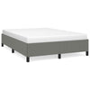 Stella Homewares Bed Frame without Mattress Dark Grey 152x203 cm Queen Fabric