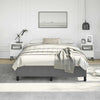 Stella Homewares Bed Frame without Mattress Dark Grey 152x203 cm Queen Fabric