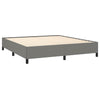 Stella Homewares Bed Frame without Mattress Dark Grey 152x203 cm Queen Fabric