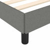 Stella Homewares Bed Frame without Mattress Dark Grey 152x203 cm Queen Fabric