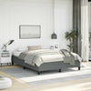 Stella Homewares Bed Frame without Mattress Dark Grey 152x203 cm Queen Fabric