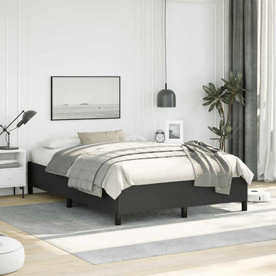 Stella Homewares Bed Frame without Mattress Black 137x187 cm Double Faux Leather