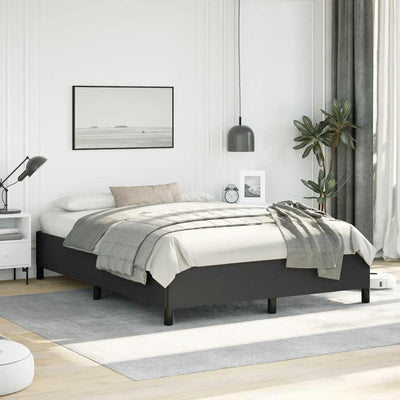 Stella Homewares Bed Frame without Mattress Black 152x203 cm Queen Faux Leather