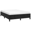 Stella Homewares Bed Frame without Mattress Black 137x187 cm Double Velvet