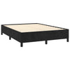 Stella Homewares Bed Frame without Mattress Black 137x187 cm Double Velvet
