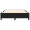 Stella Homewares Bed Frame without Mattress Black 137x187 cm Double Velvet
