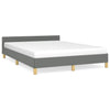 Stella Homewares Bed Frame without Mattress Dark Grey Double Fabric