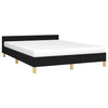 Stella Homewares Bed Frame without Mattress Black Queen Fabric