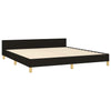 Stella Homewares Bed Frame without Mattress Black Queen Fabric
