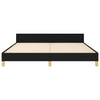 Stella Homewares Bed Frame without Mattress Black Queen Fabric